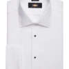 Joseph Abboud Classic Fit French Cuff Tuxedo Formal Shirt, White