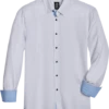 Michael Strahan Modern Fit Four-Way Stretch Sport Shirt, White Mini Triangle