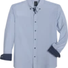 Michael Strahan Modern Fit Four-Way Stretch Sport Shirt, White Mini Diamond