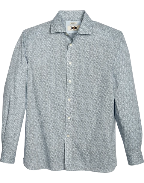 Joseph Abboud Modern Fit Sport Shirt, Slate Leaf Vine 1 Joseph Abboud Modern Fit Sport Shirt, Slate Leaf Vine