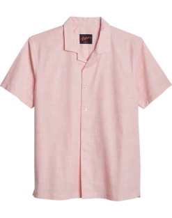 Egara Slim Fit Short Sleeve Sport Shirt, Coral