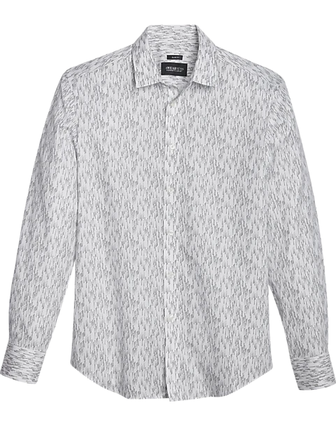 Awearness Kenneth Cole Slim Fit Sport Shirt, Black & White Matrix 1 Awearness Kenneth Cole Slim Fit Sport Shirt, Black & White Matrix