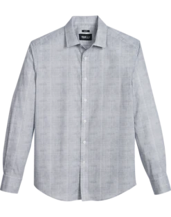 Awearness Kenneth Cole Slim Fit Sport Shirt, Teal & White Plaid