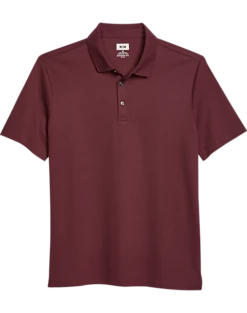 Joseph Abboud Modern Fit Luxe Cotton Polo, Burgundy