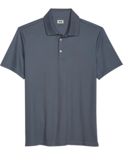 Joseph Abboud Modern Fit Luxe Cotton Polo, Slate Gray