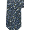 Joseph Abboud Narrow Tie, Navy & Blue Floral
