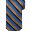 Pronto Uomo Narrow Tie, Gold Stripe