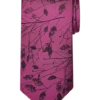 Pronto Uomo Narrow Tie, Fuchsia Marsh Twigs