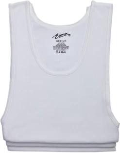 Egara Slim Fit Tank Top, 3-Pack, White
